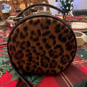 Patricia Nash Round Leopard Print Shoulder Bag - EXCELLENT CONDITION!